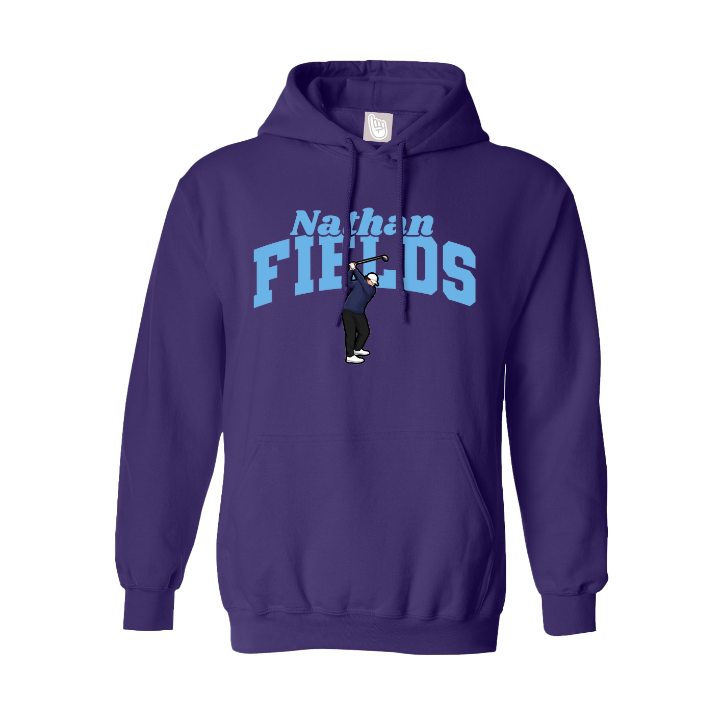 Hoodie — Signature Arch in Purple