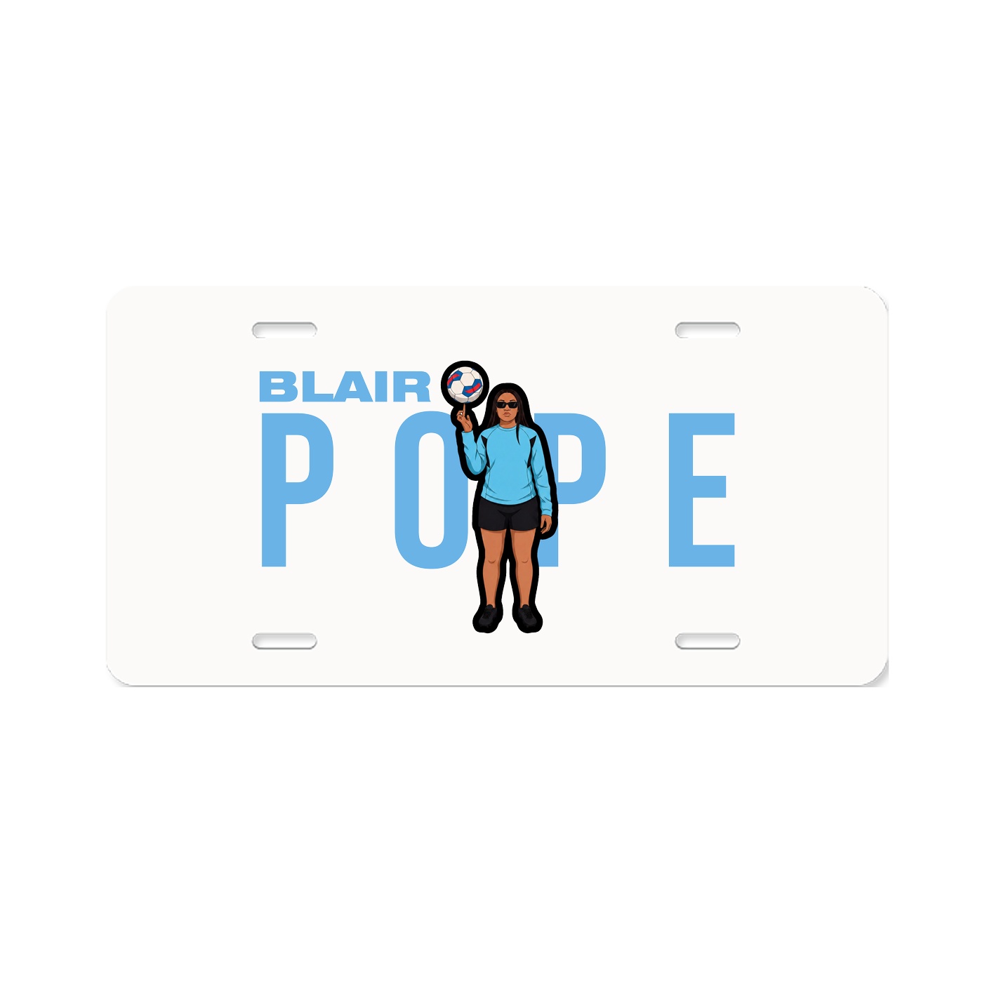 License Plate — Player Name in Classic