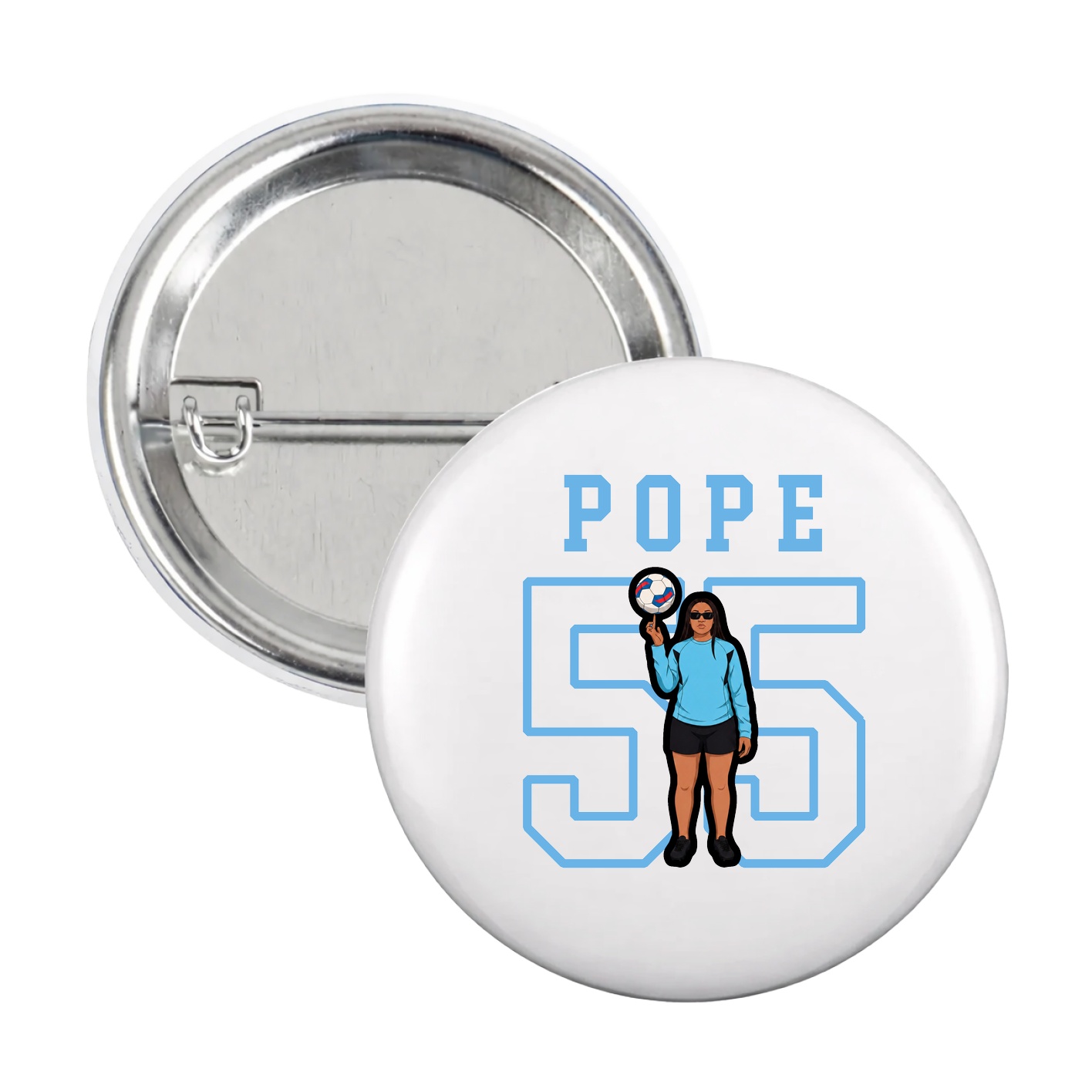 Game Day Button — Shirsey in White