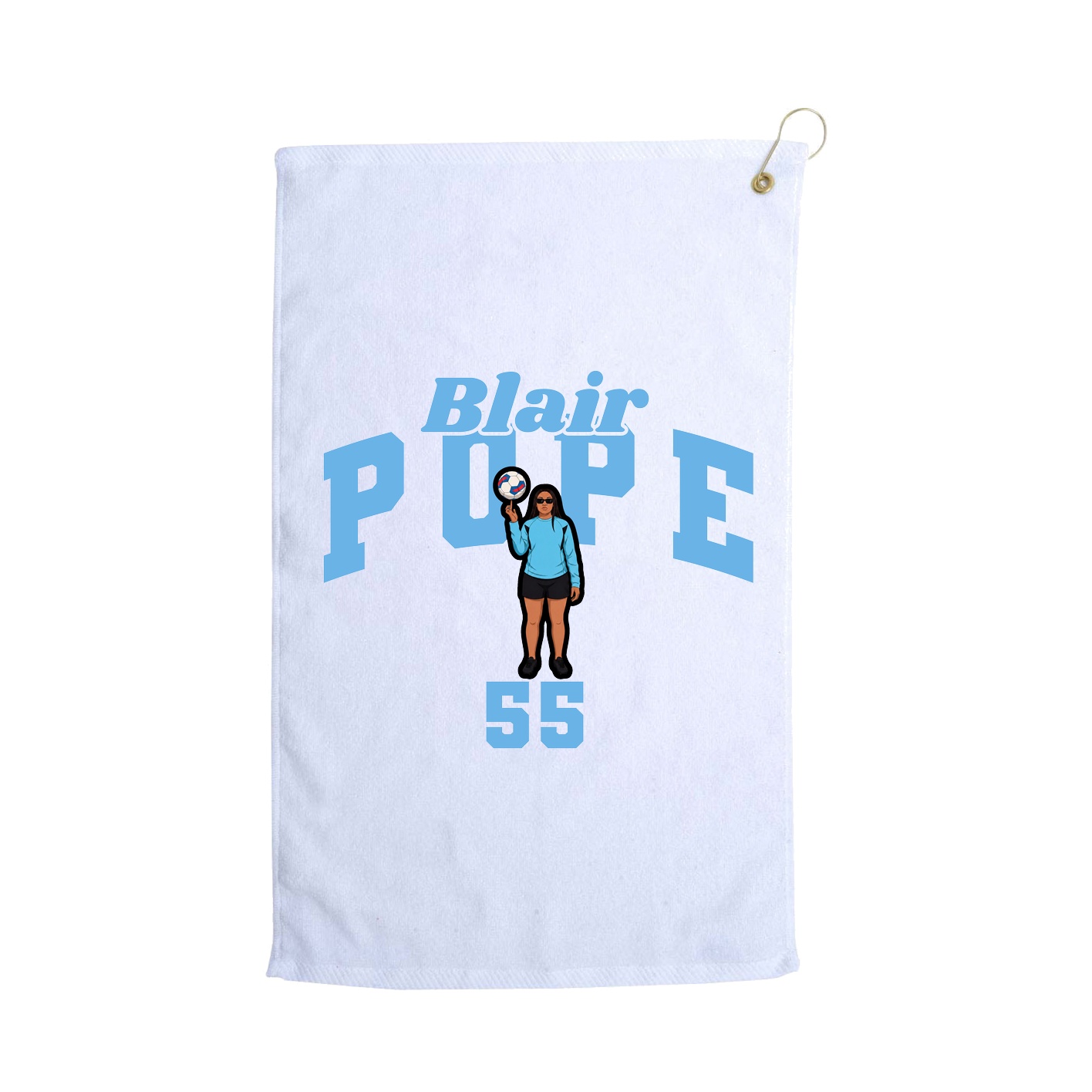 Golf Towel — Signature Arch in White