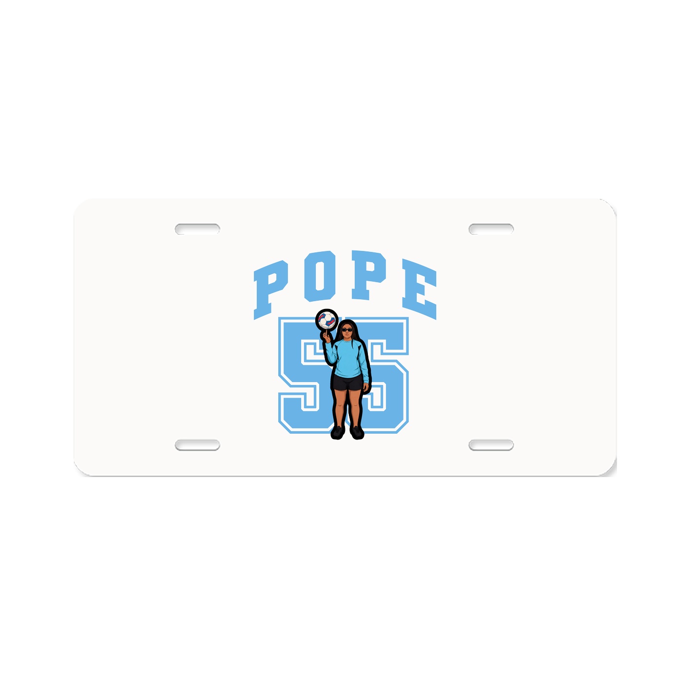 License Plate — Number in Classic