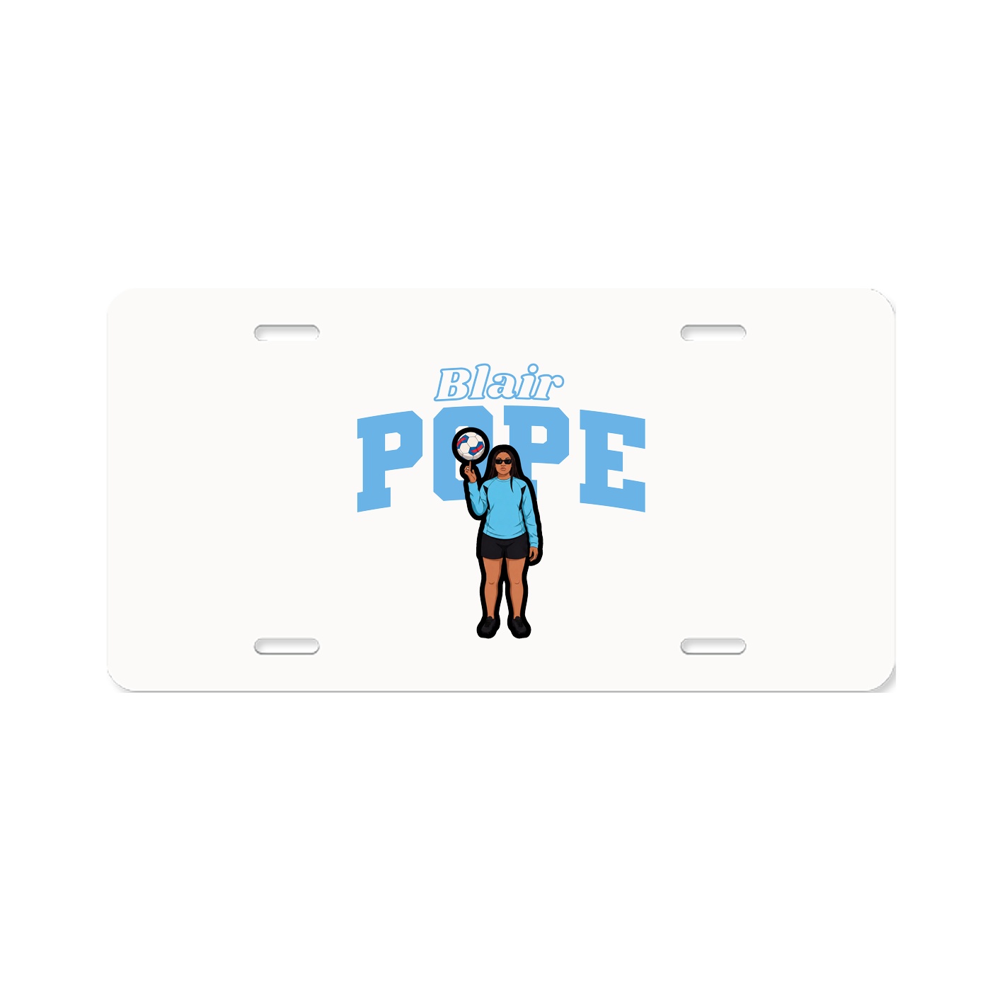 License Plate — Name Arch in Classic