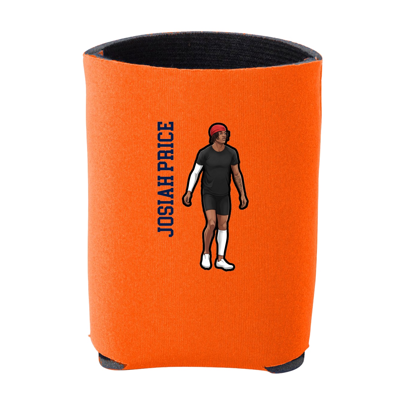 Can Holder — Name Vertical in Orange