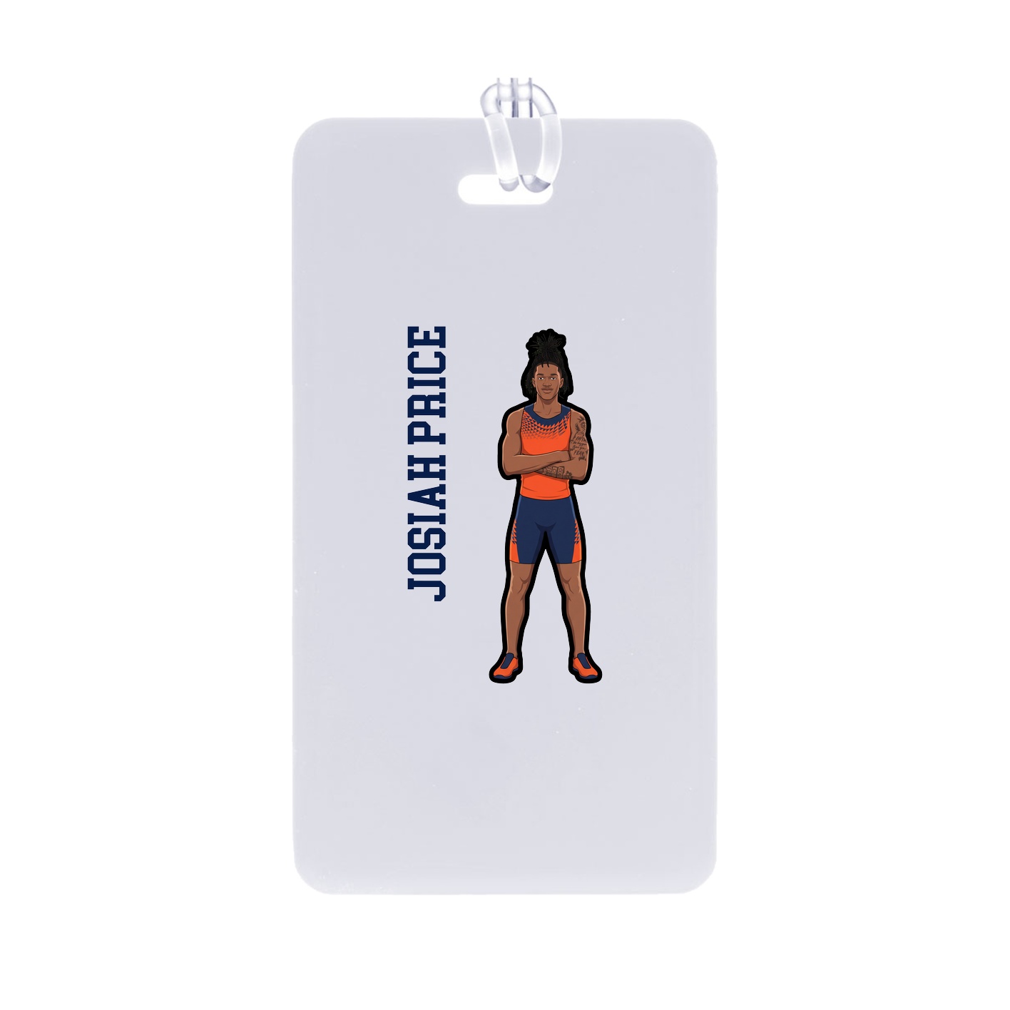 Bag Tag — Name Vertical in Classic