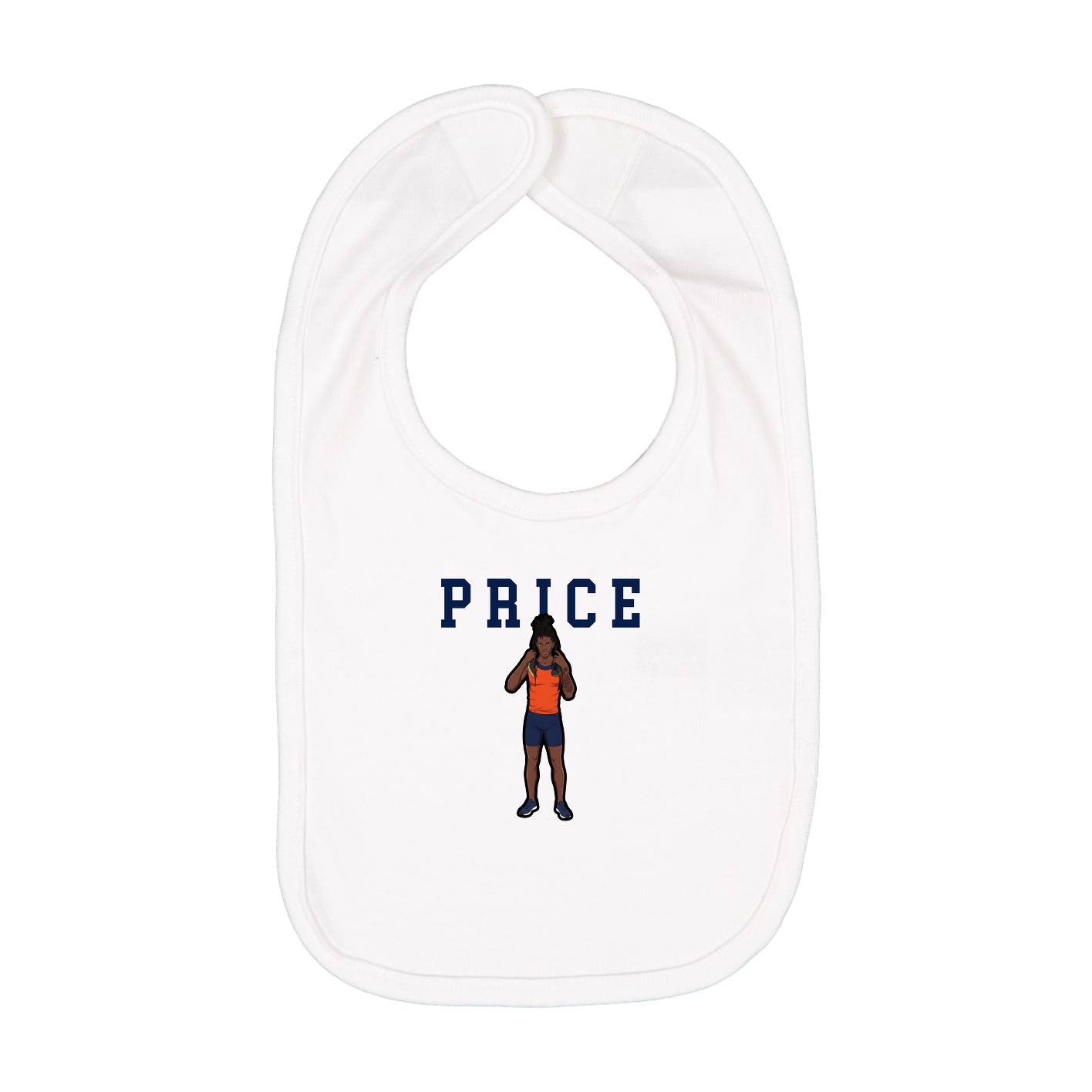 Infant Bib — Shirsey in White