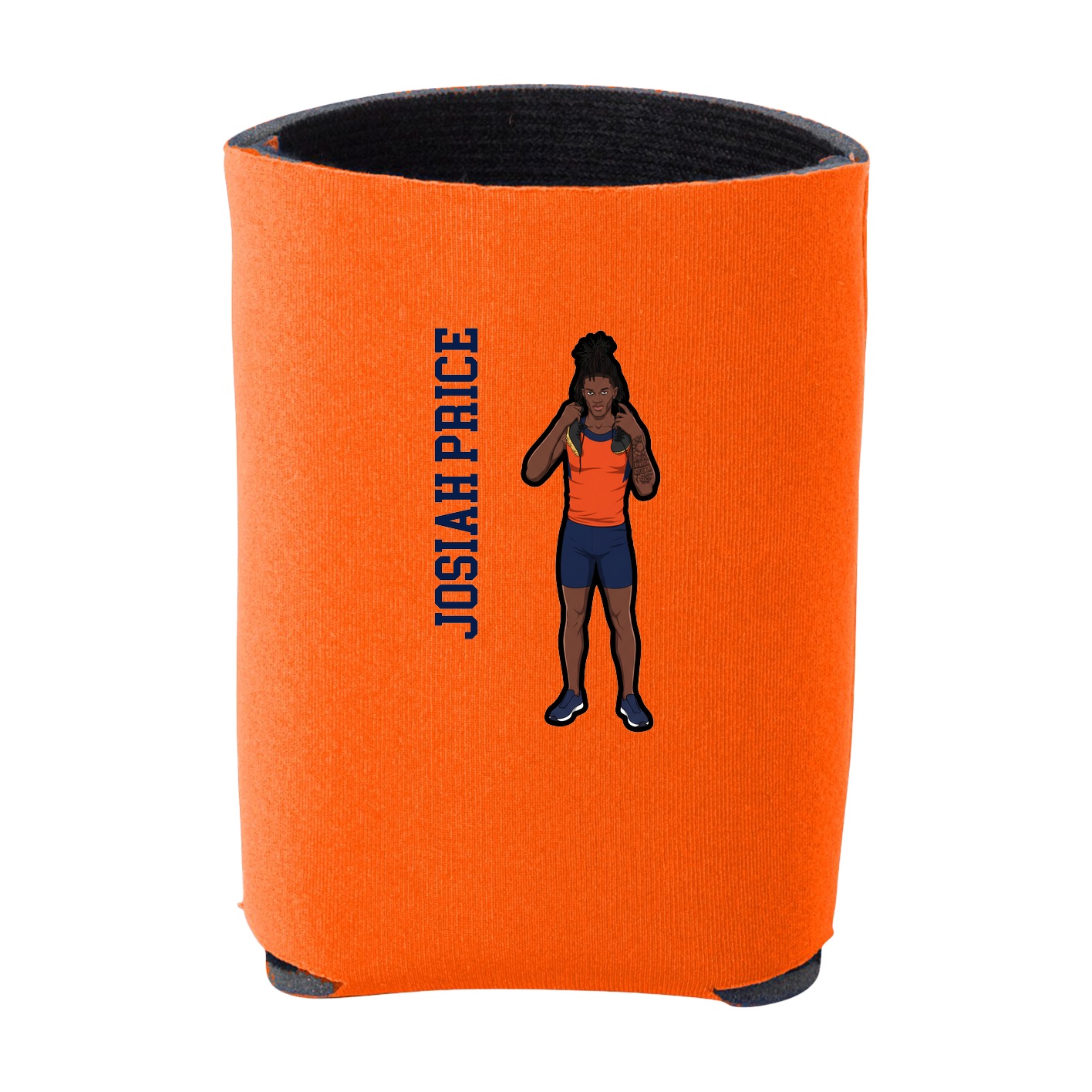 Can Holder — Name Vertical in Orange