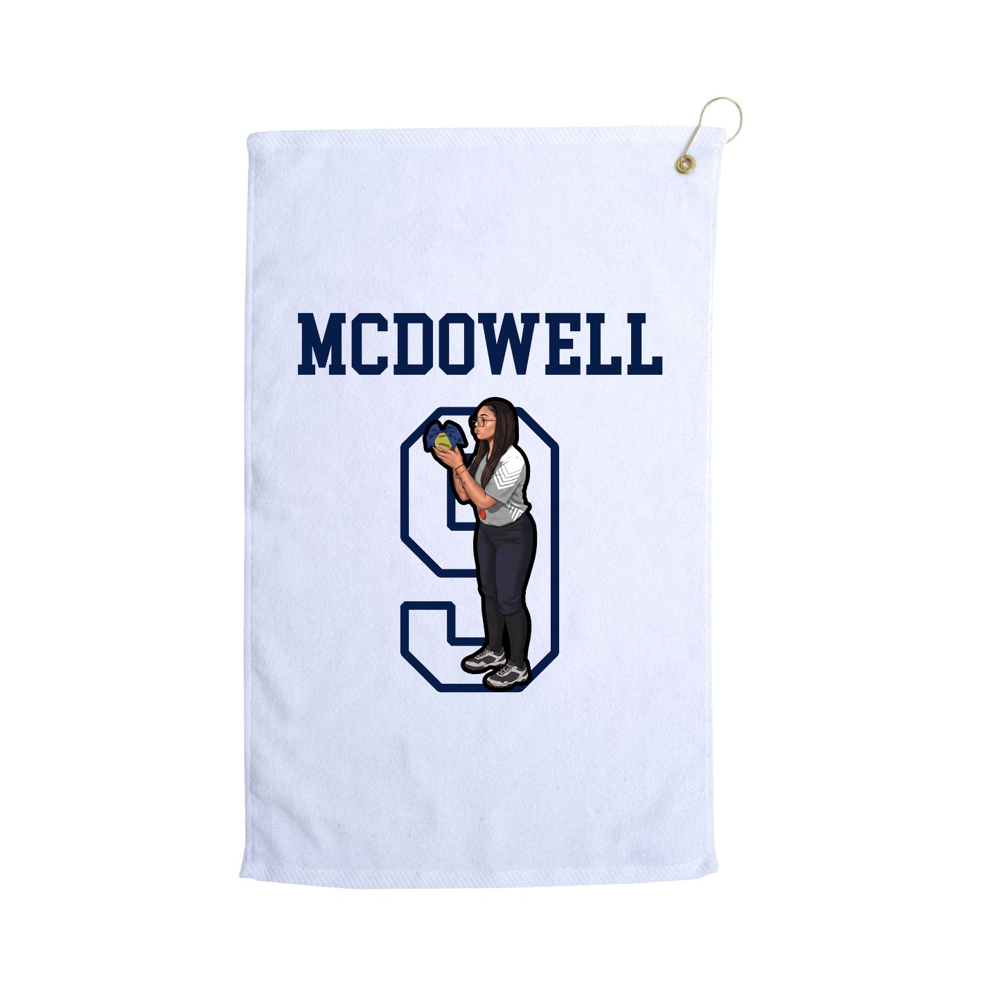 Golf Towel — Shirsey in White