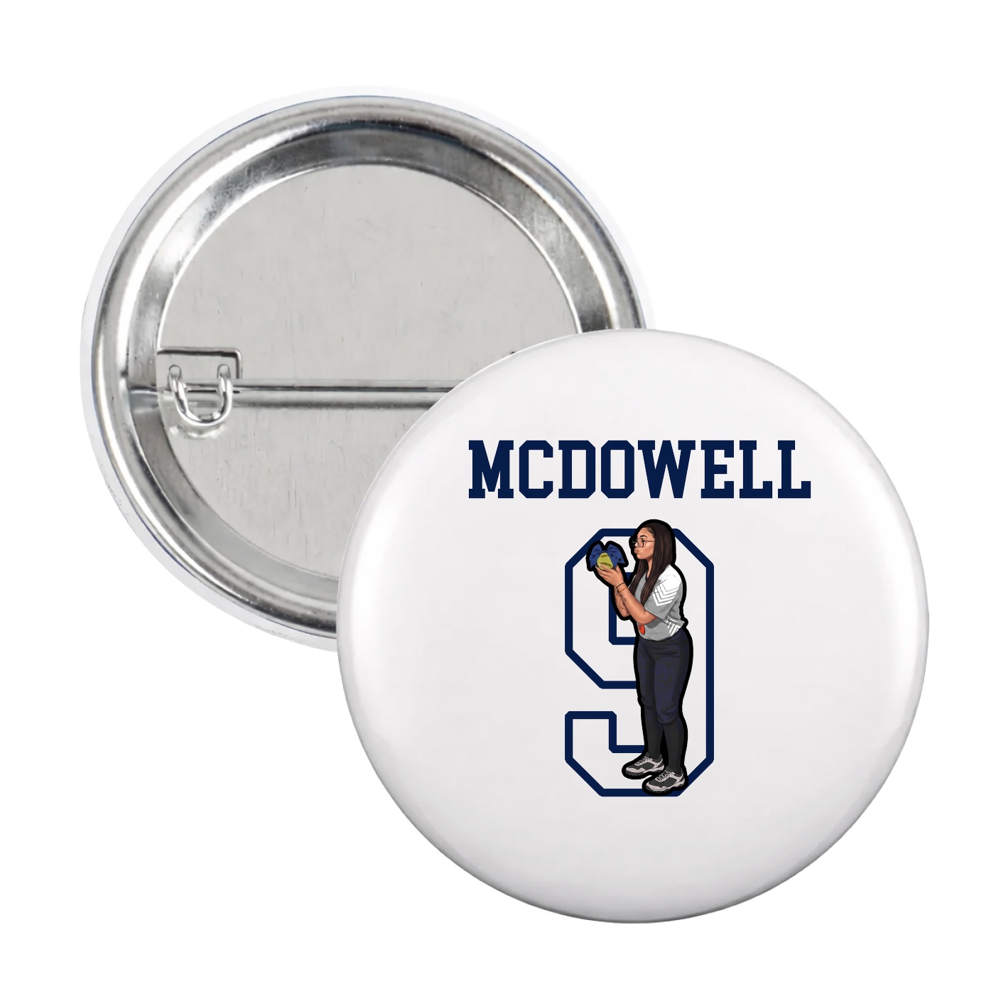 Game Day Button — Shirsey in White