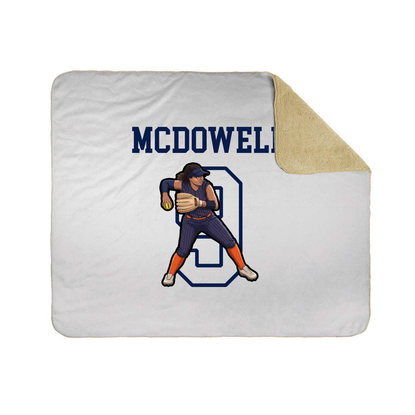 Throw Blanket — Shirsey in White