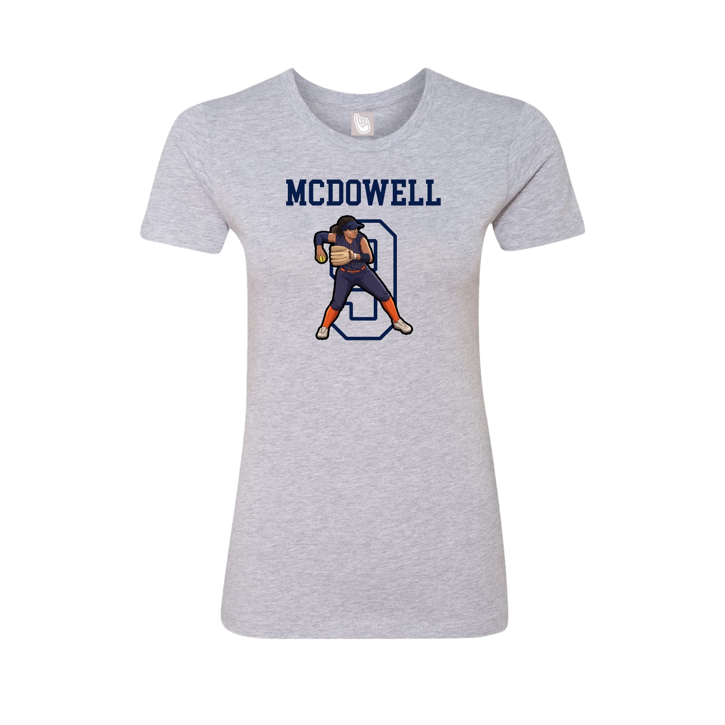 Fitted Women's Tee — Shirsey in Grey