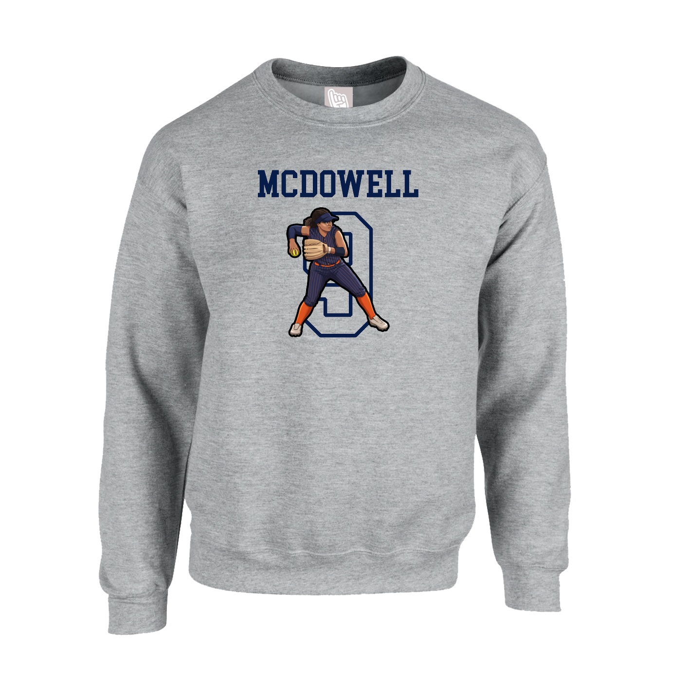 Fleece Crew — Shirsey in Grey
