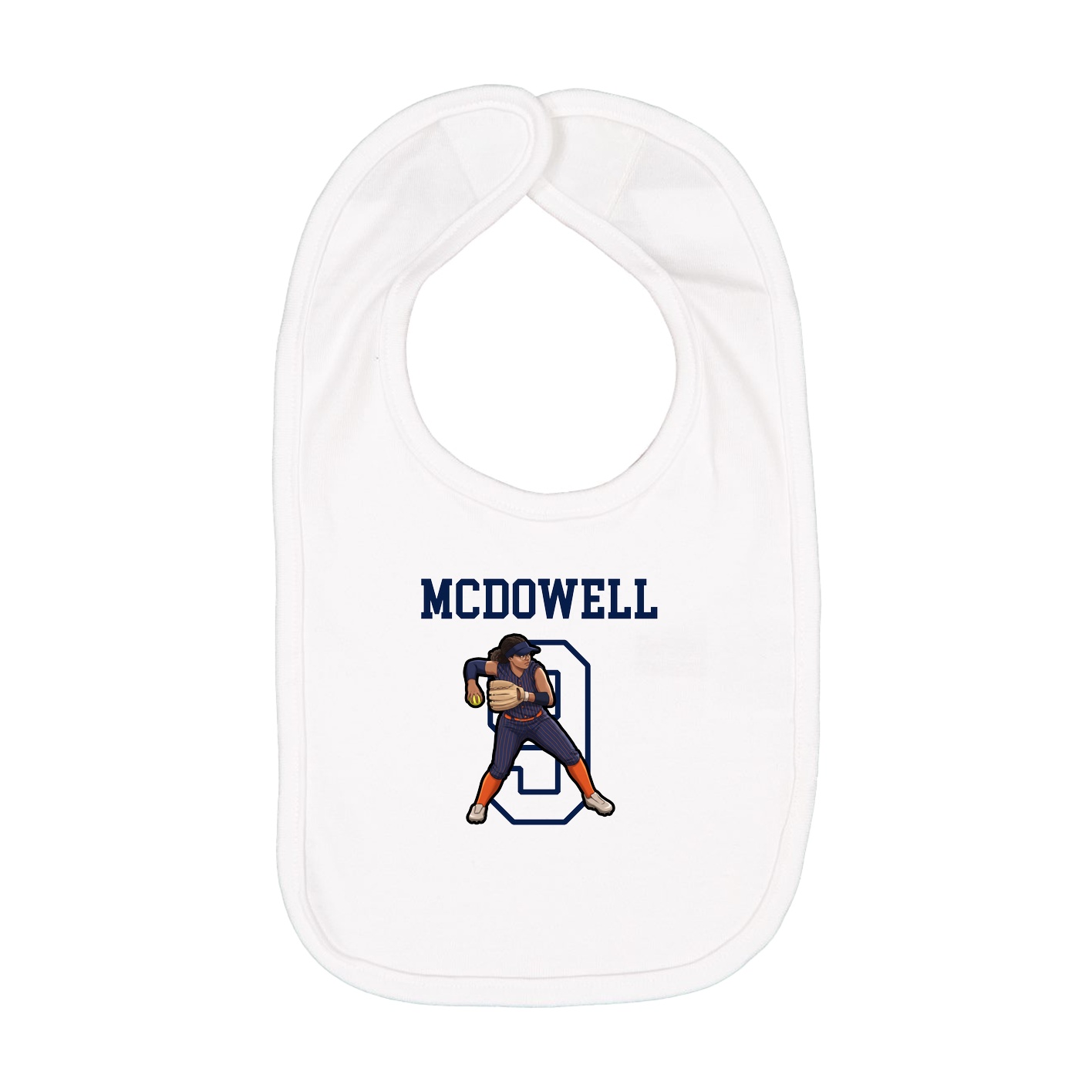 Infant Bib — Shirsey in White