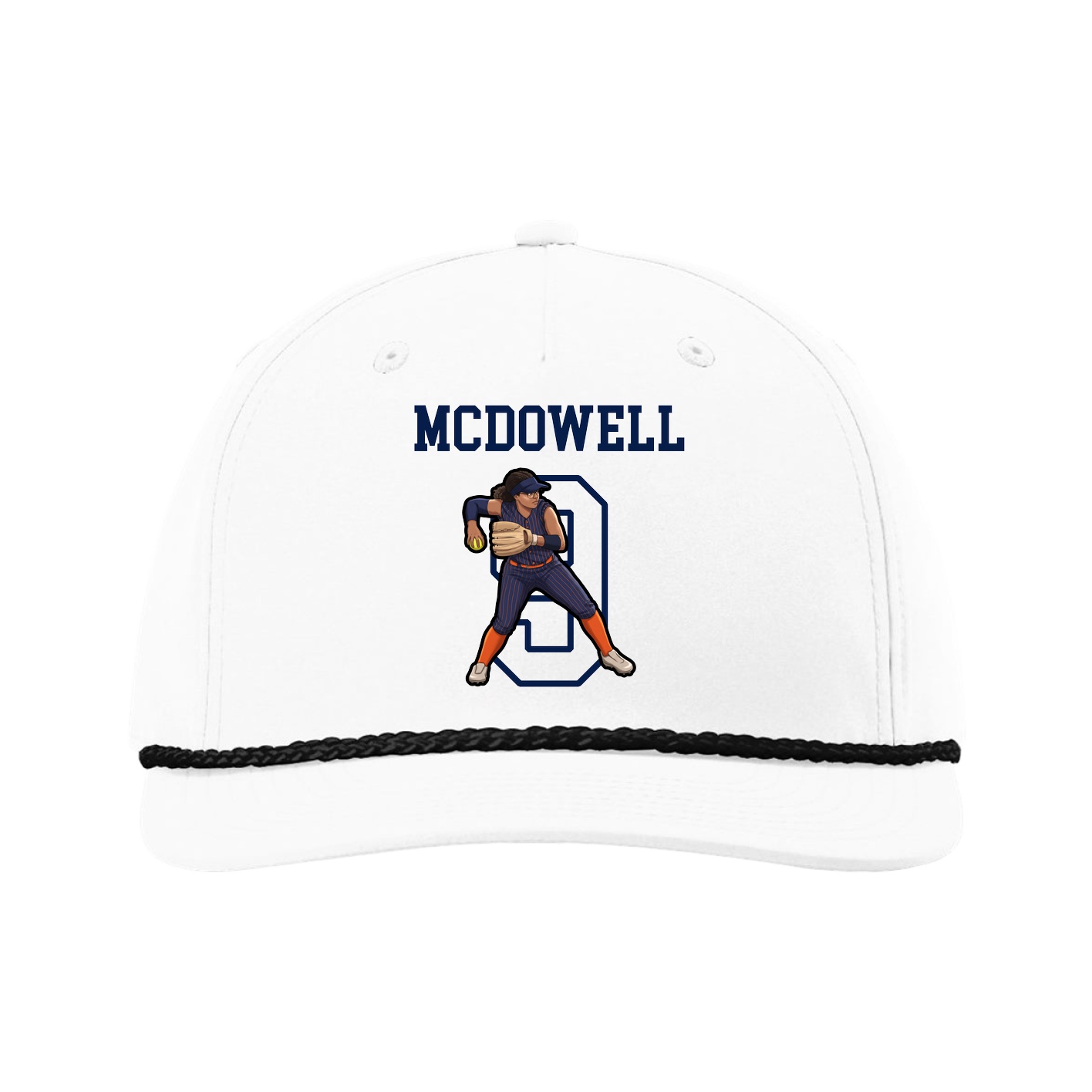 Five-Panel Classic Rope Cap — Shirsey in White
