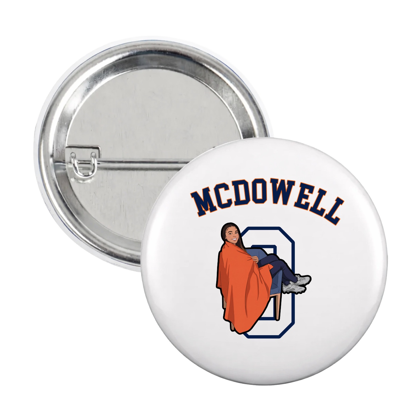 Game Day Button — Shirsey Arch in White