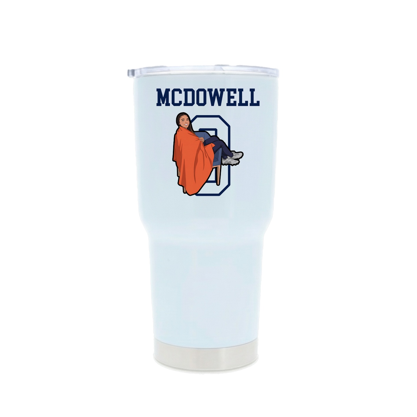 30oz Stainless Steel Tumbler — Shirsey in White