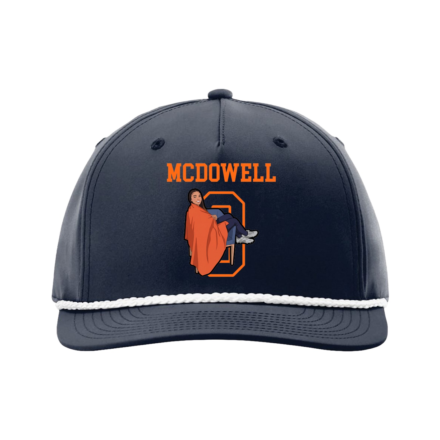 Five-Panel Classic Rope Cap — Shirsey in Navy