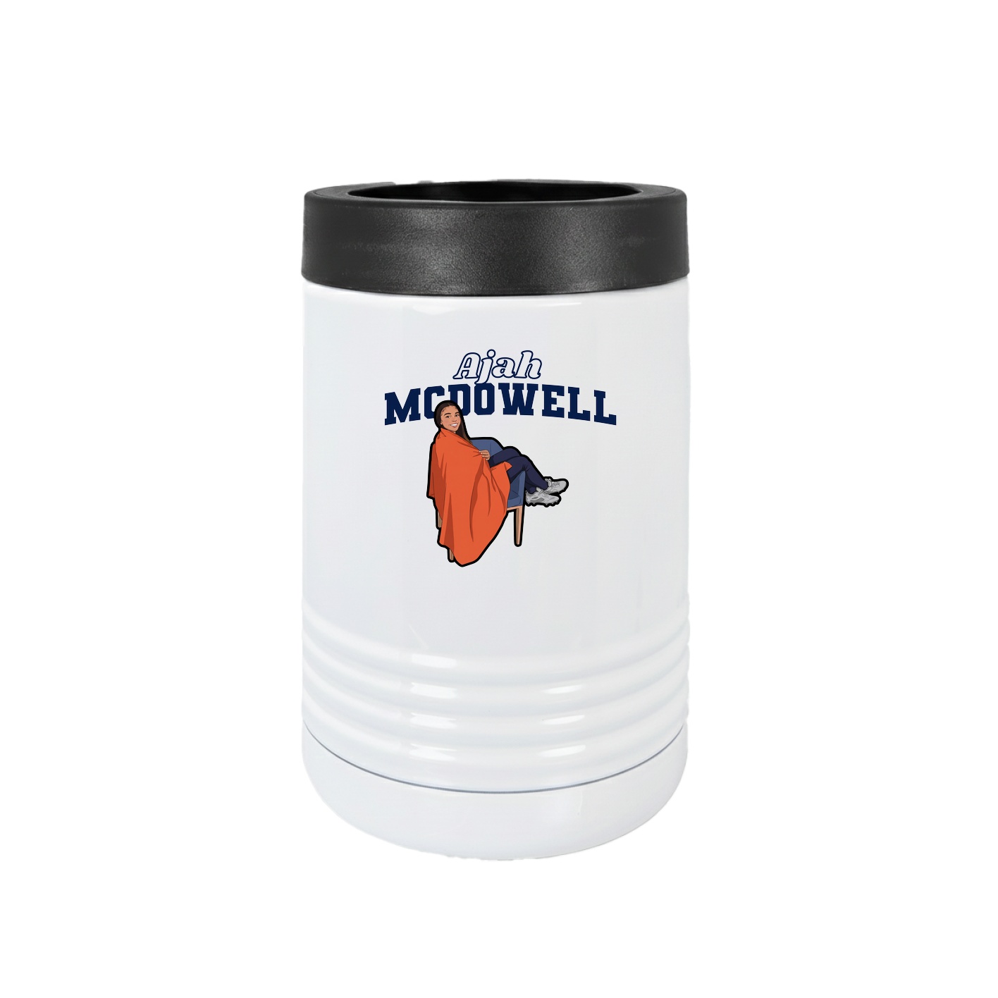 Beverage Holder — Name Arch in White
