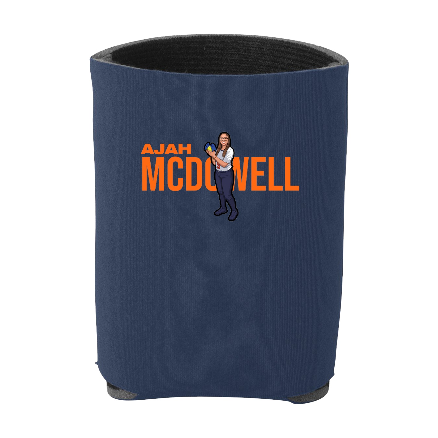 Can Holder — Player Name in Navy