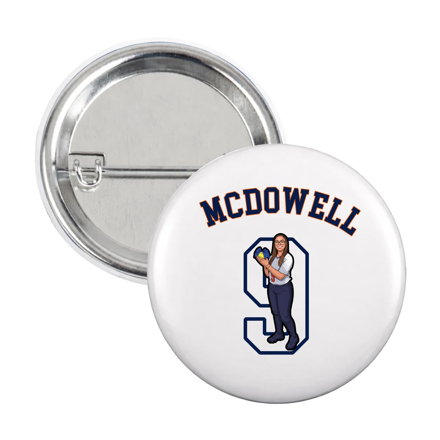 Game Day Button — Shirsey Arch in White