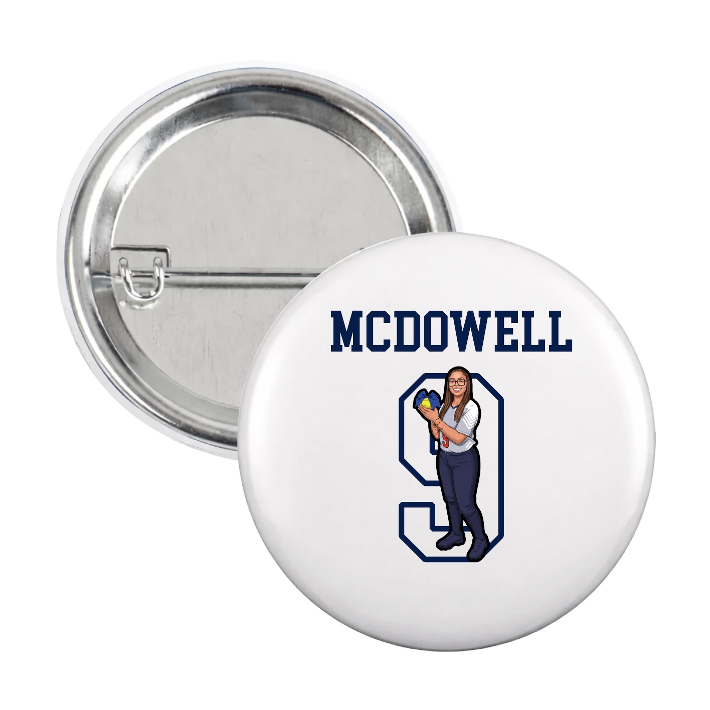 Game Day Button — Shirsey in White
