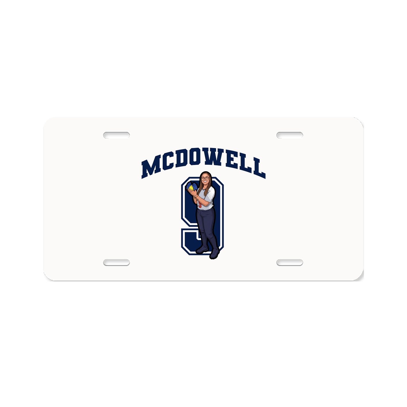 License Plate — Number in Classic