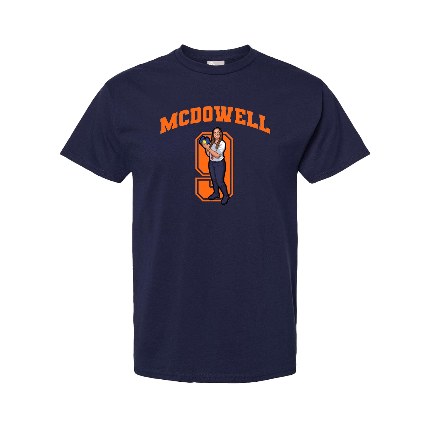 Tee — Number in Navy