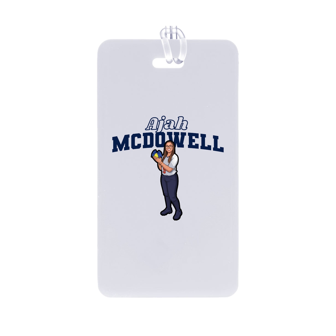 Bag Tag — Name Arch in Classic