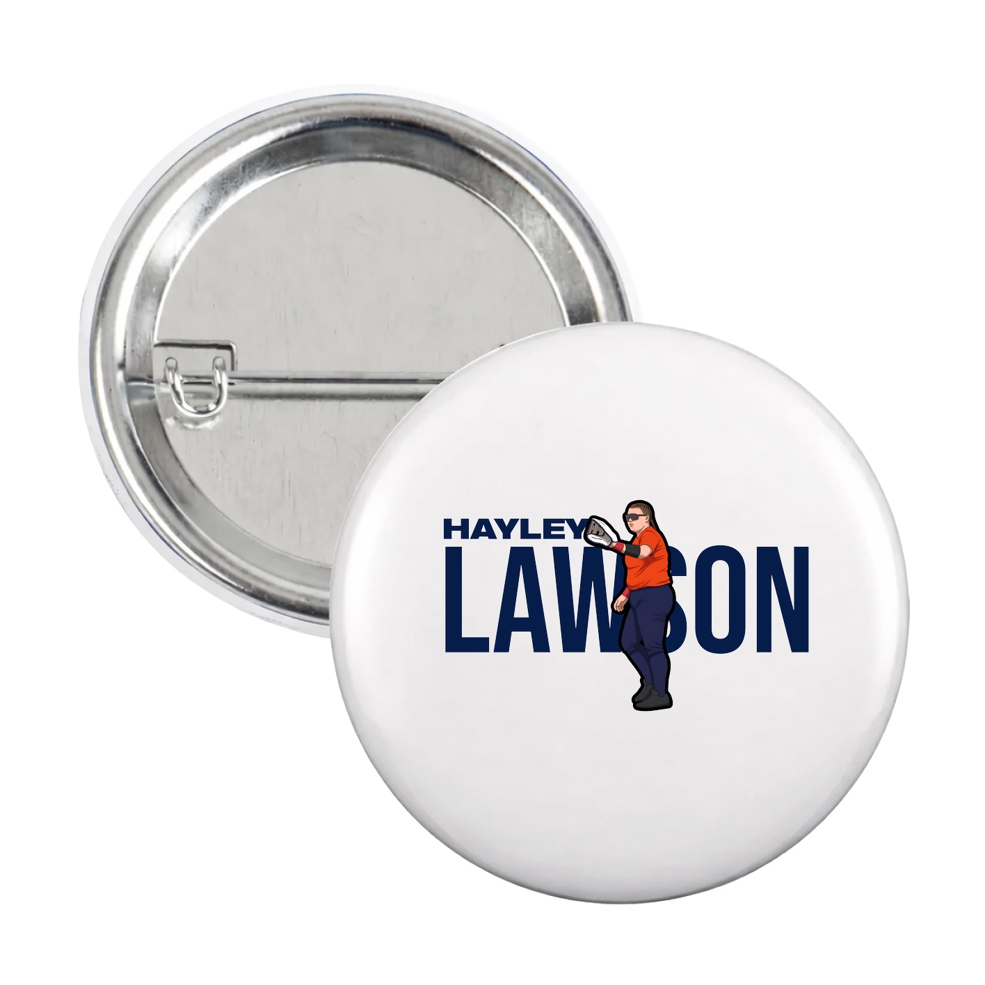 Game Day Button — Player Name in White