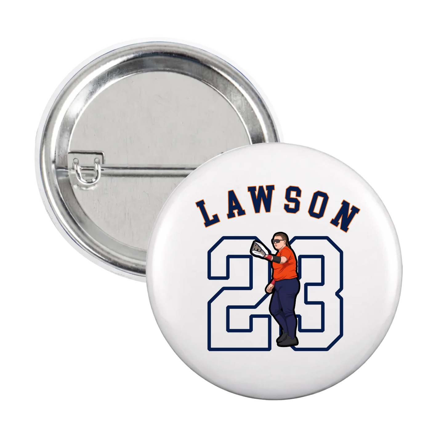 Game Day Button — Shirsey Arch in White