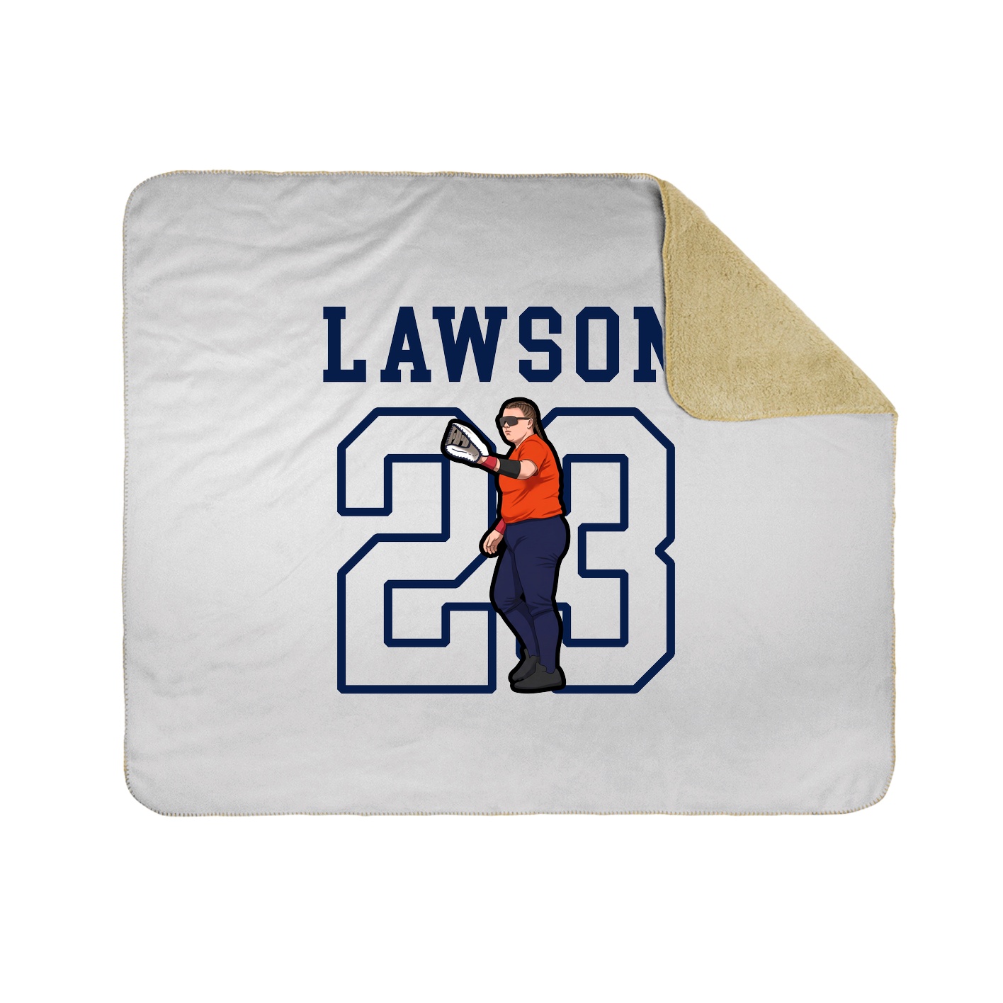 Throw Blanket — Shirsey in White
