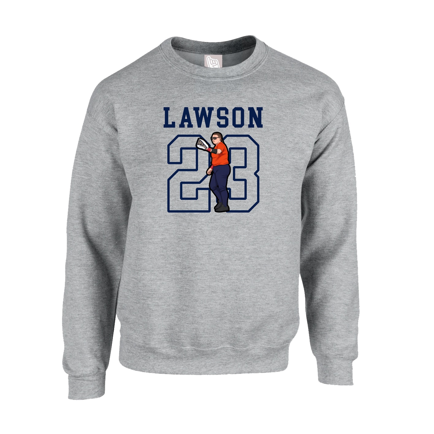 Fleece Crew — Shirsey in Grey