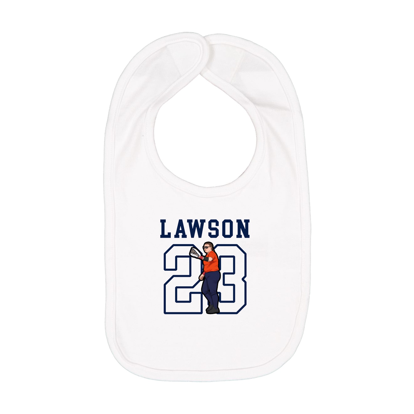 Infant Bib — Shirsey in White