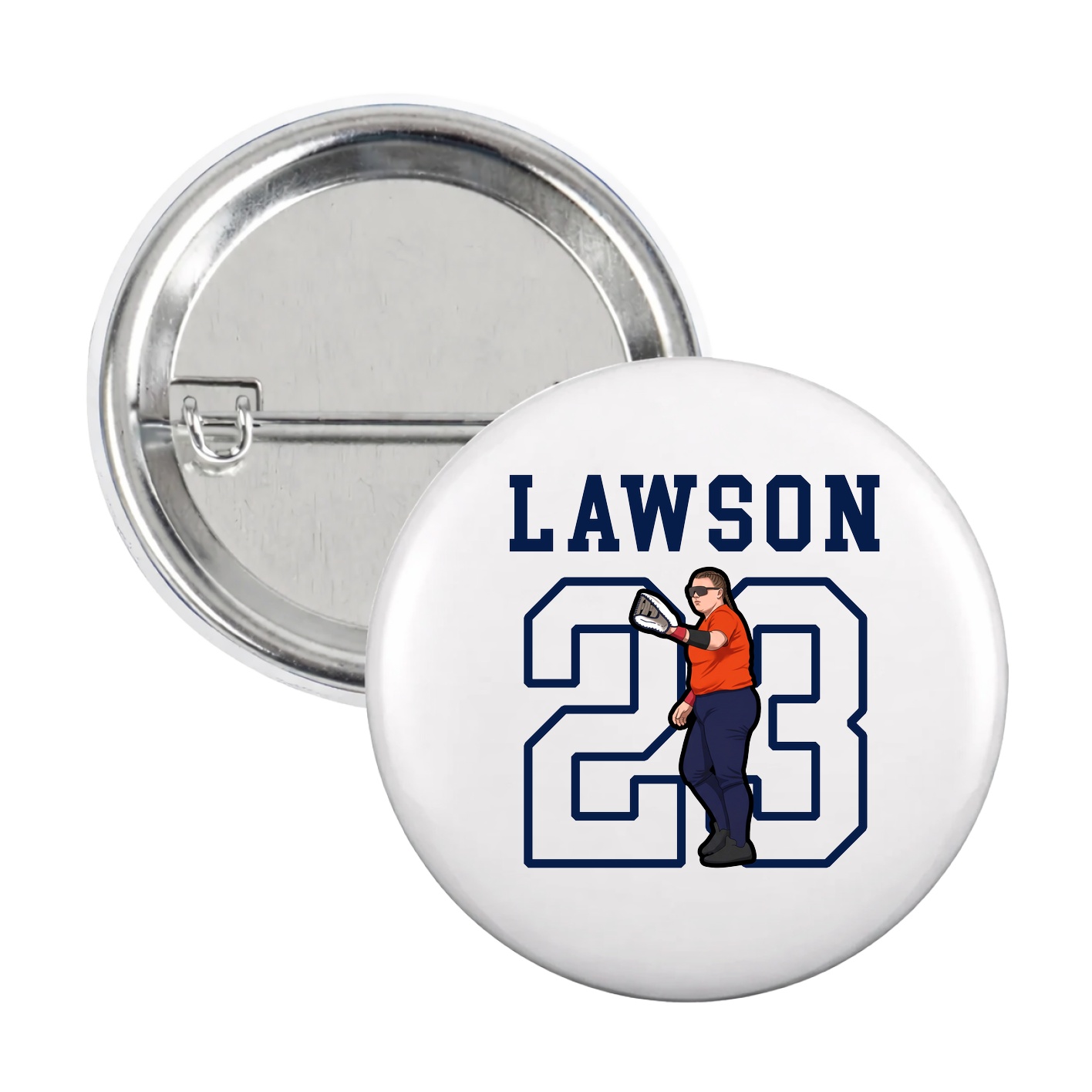 Game Day Button — Shirsey in White