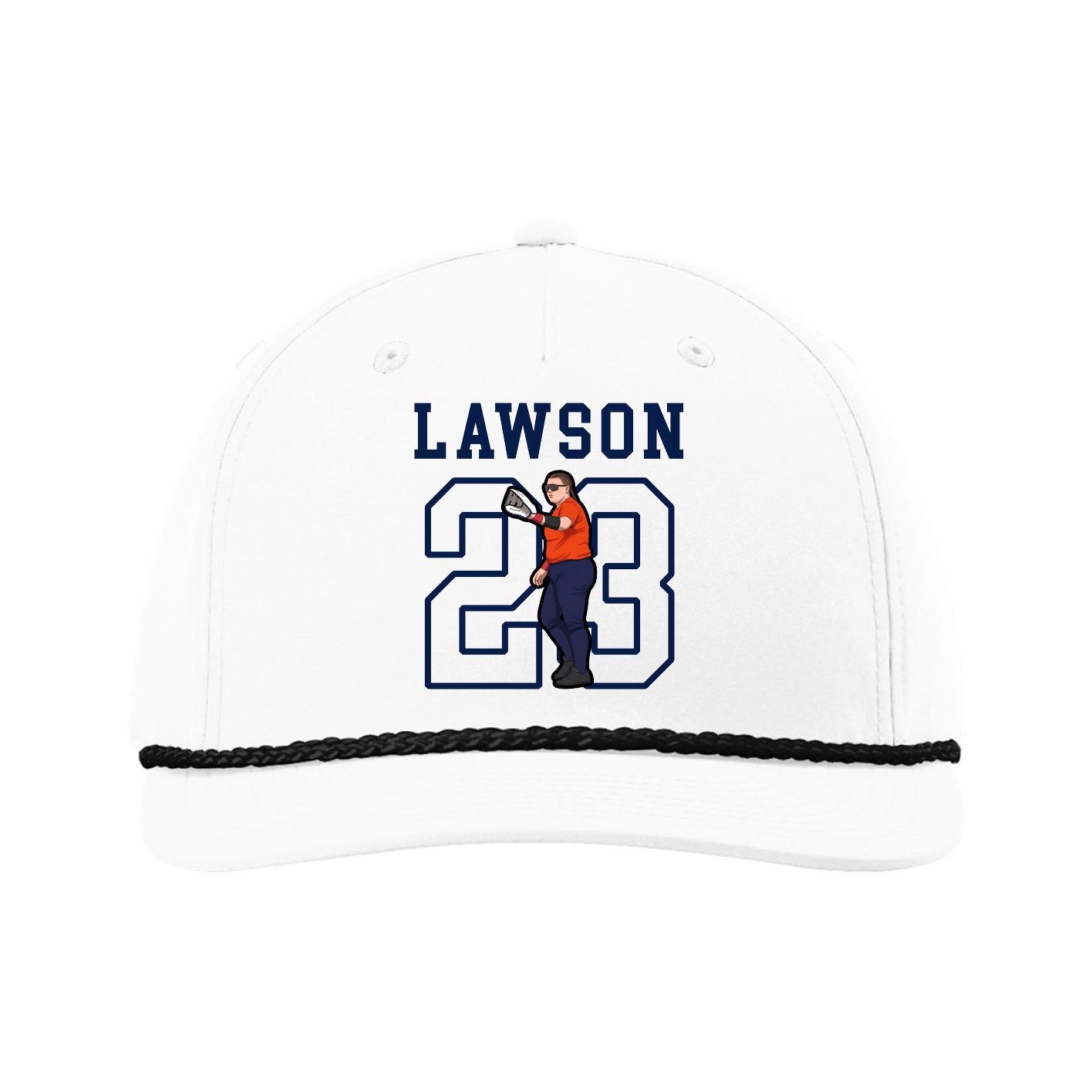 Five-Panel Classic Rope Cap — Shirsey in White