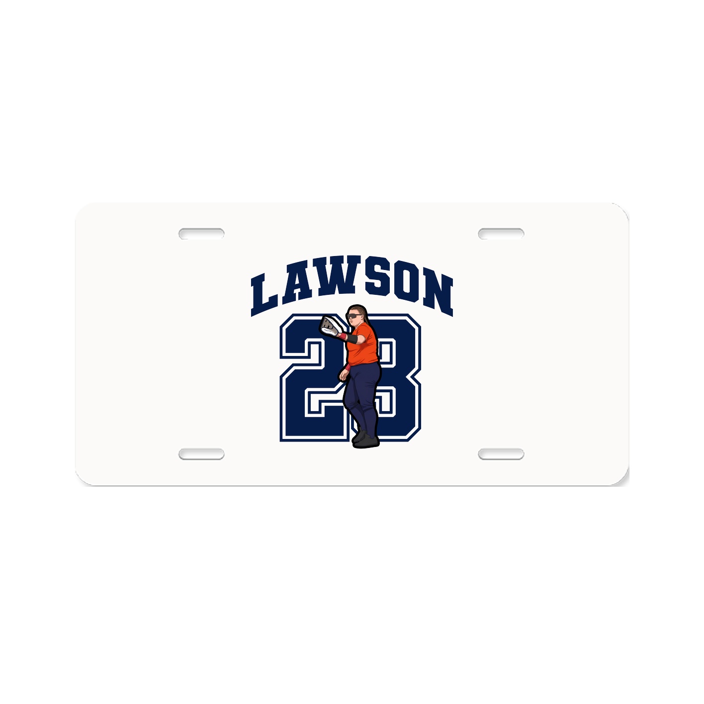 License Plate — Number in Classic