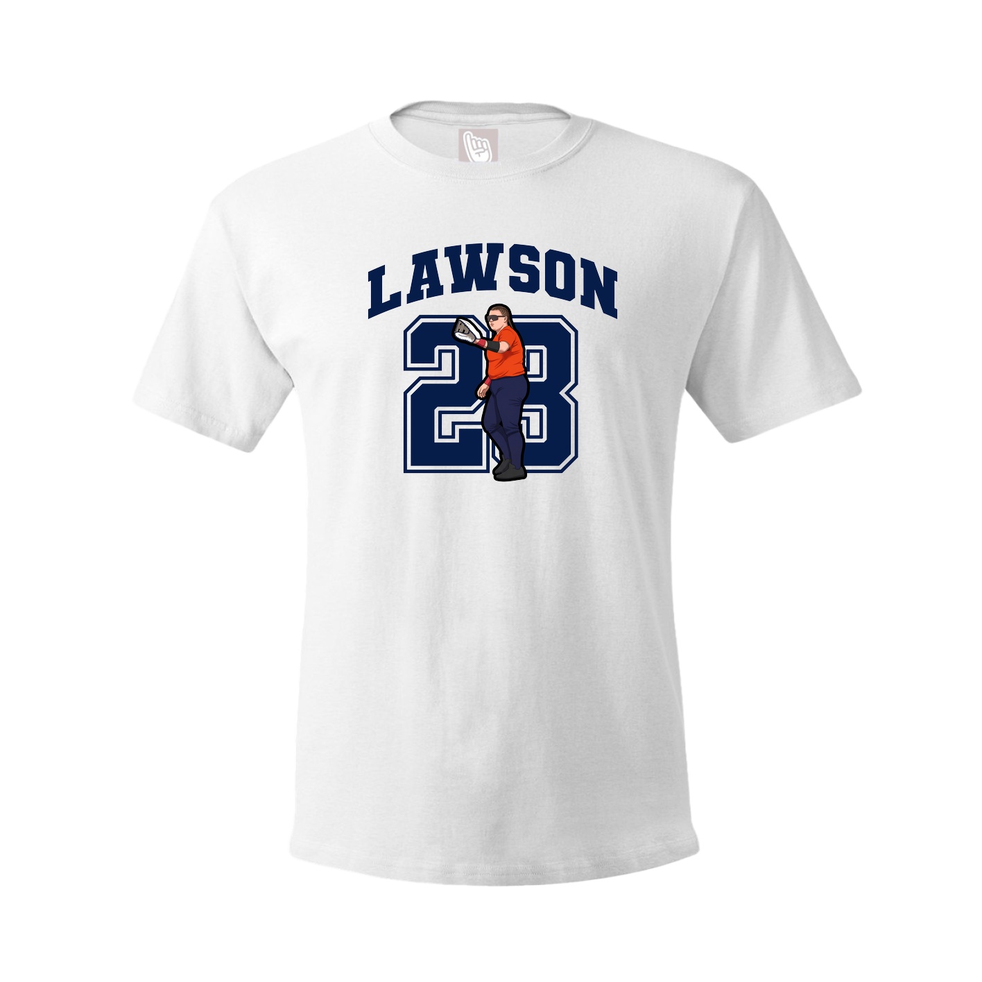 Tee — Number in White