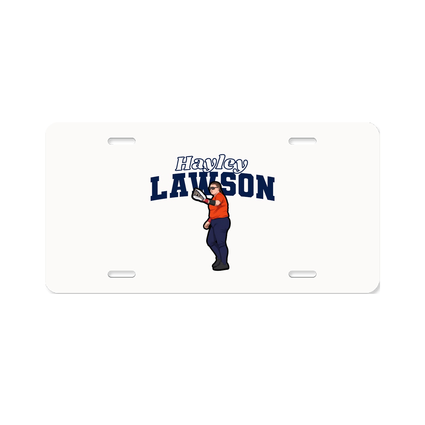 License Plate — Name Arch in Classic