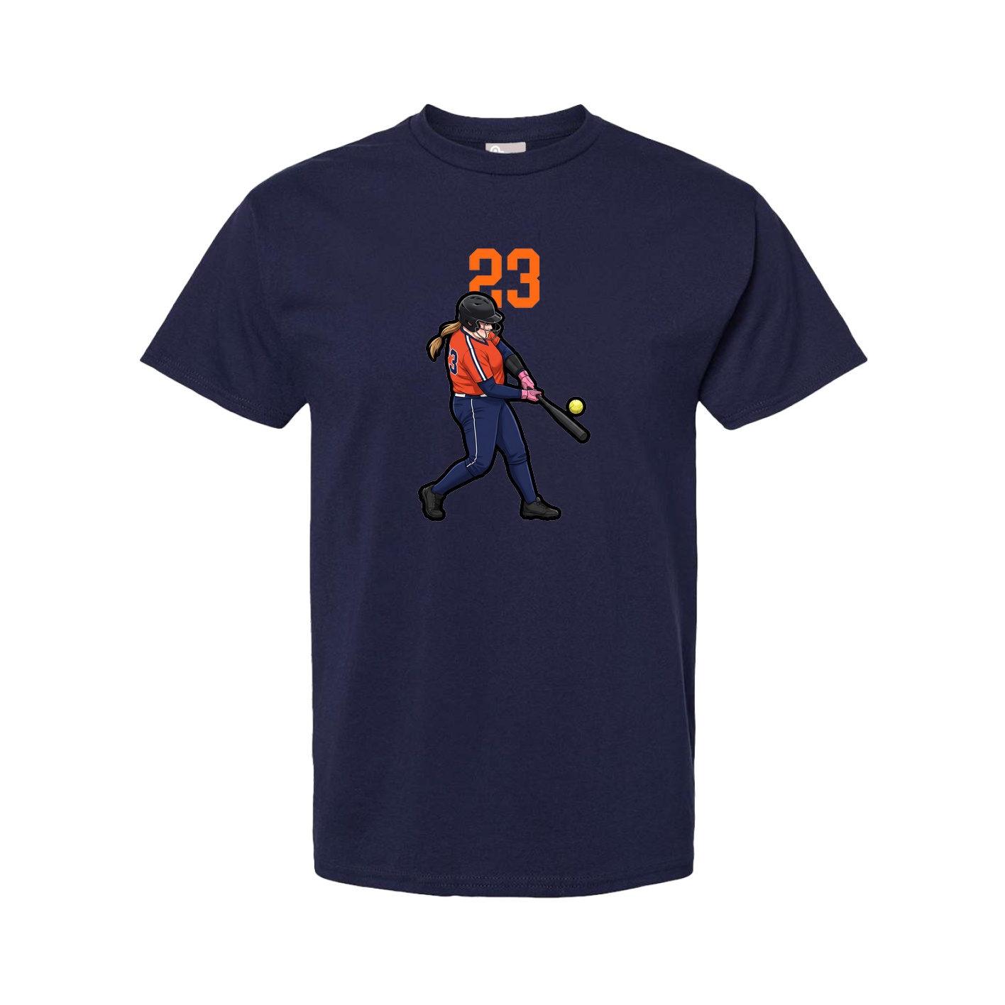 Tee — Number Top in Navy