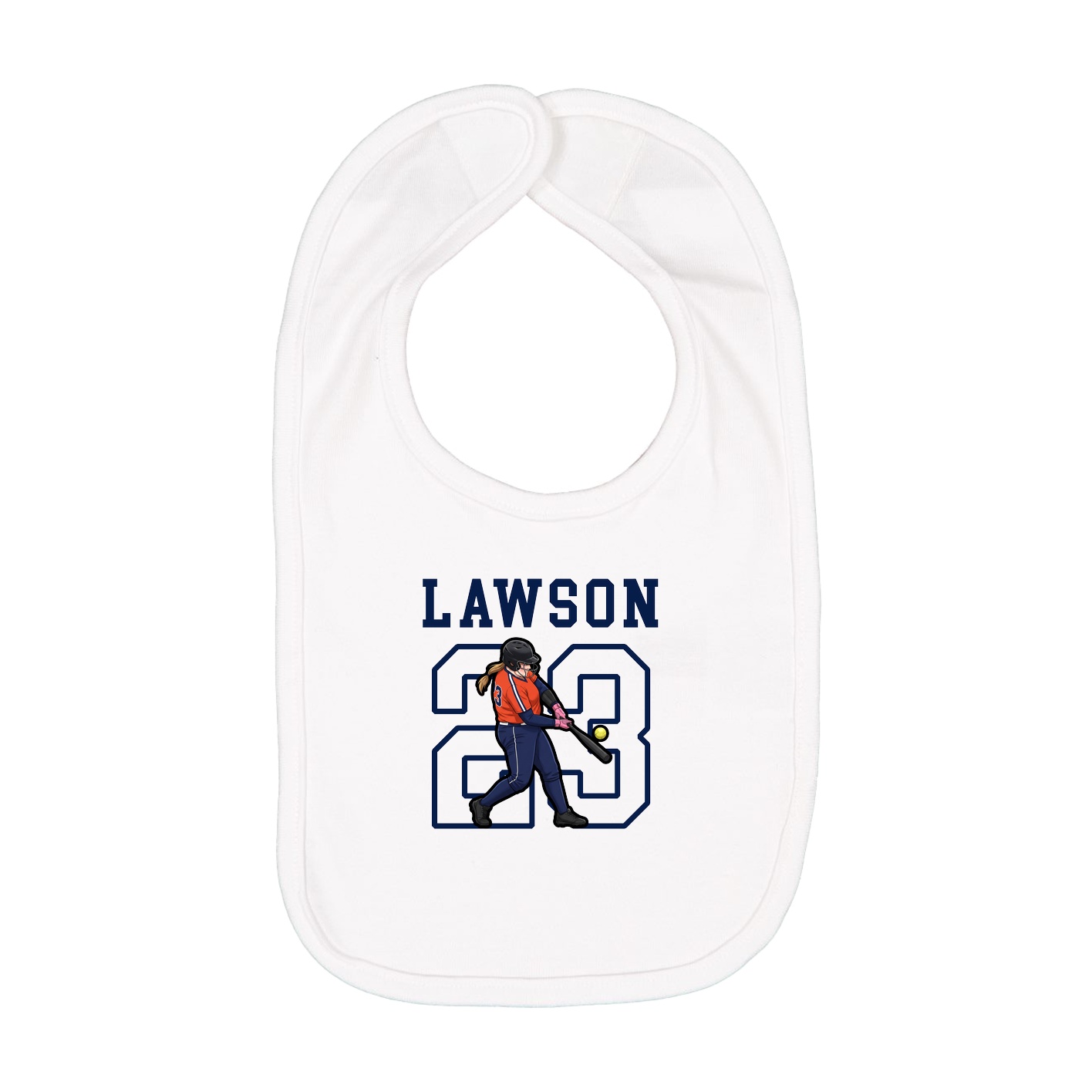 Infant Bib — Shirsey in White