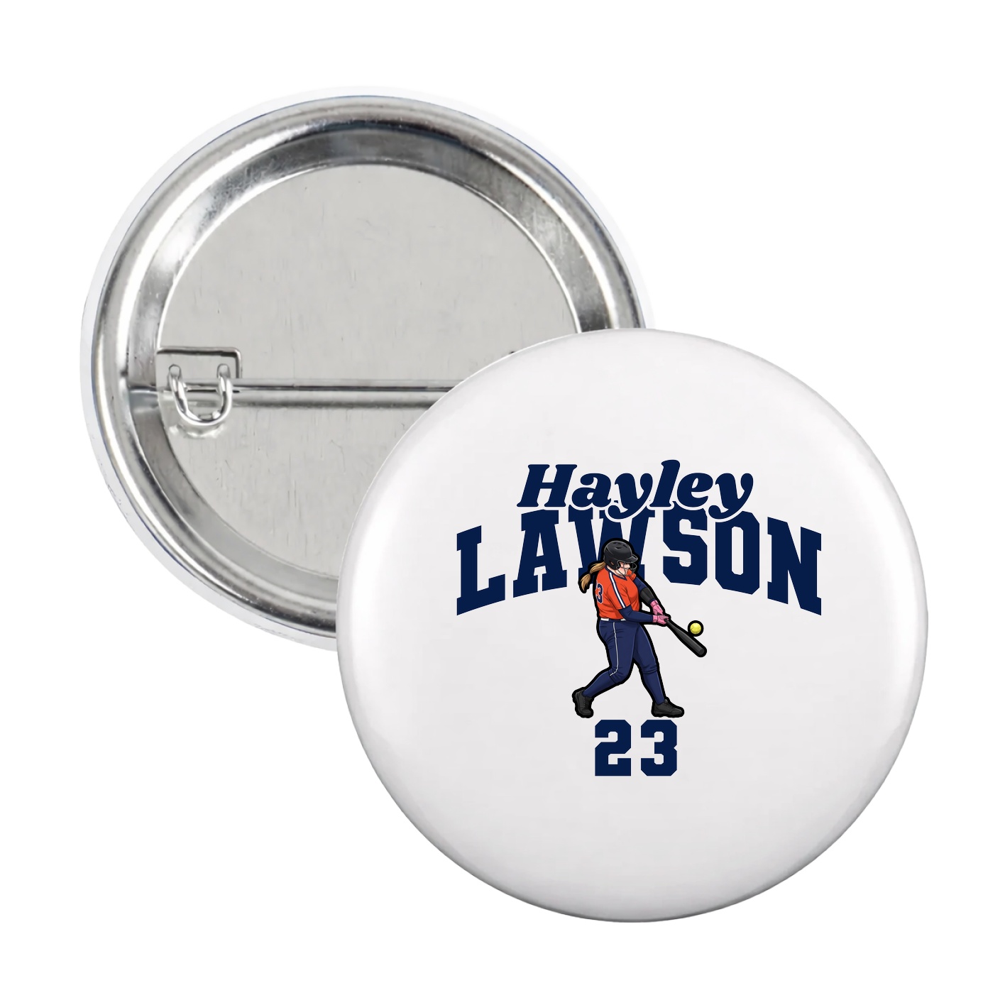 Game Day Button — Signature Arch in White