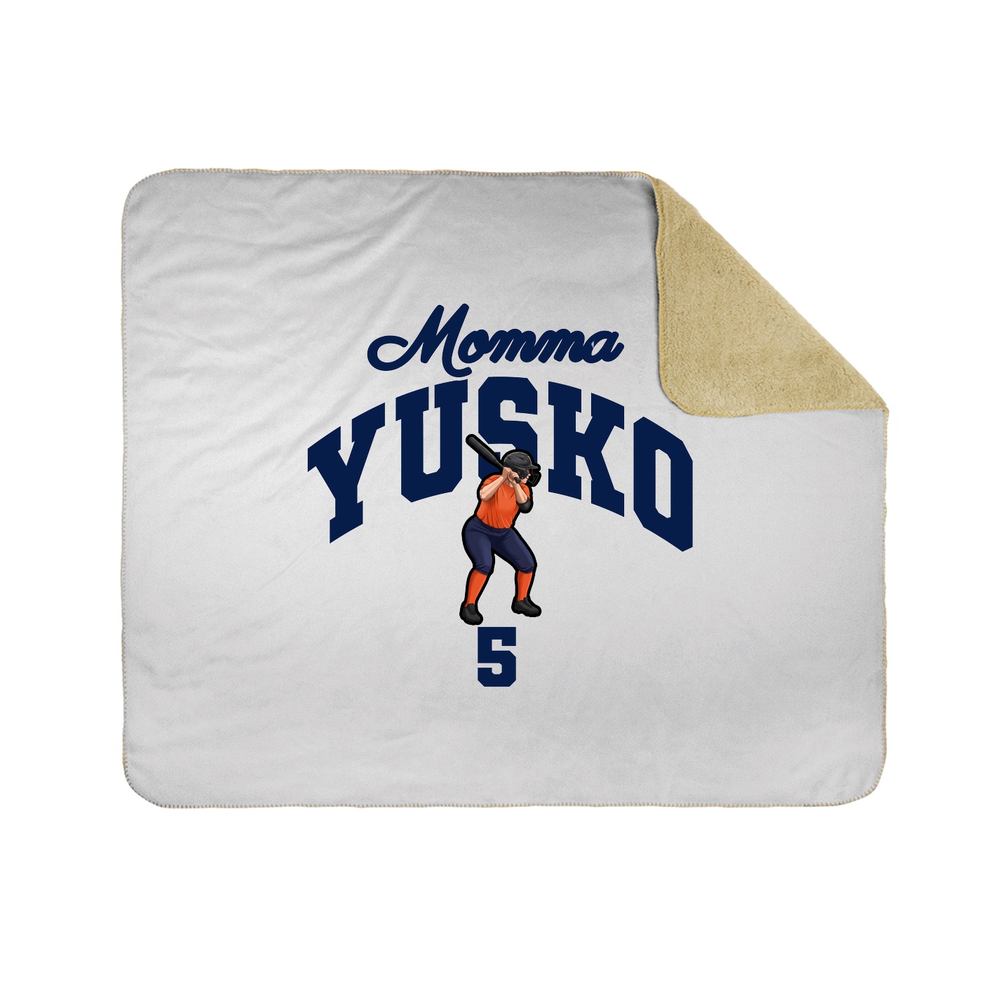 Throw Blanket — Mothers Day Arch in White