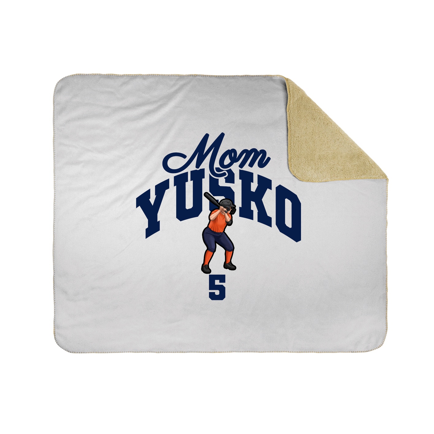 Throw Blanket — Mothers Day Arch in White