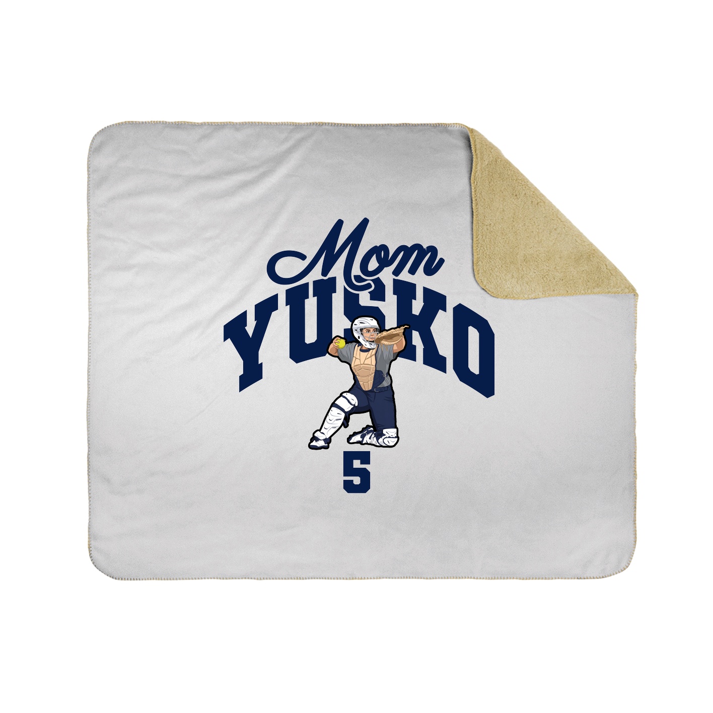 Throw Blanket — Mothers Day Arch in White