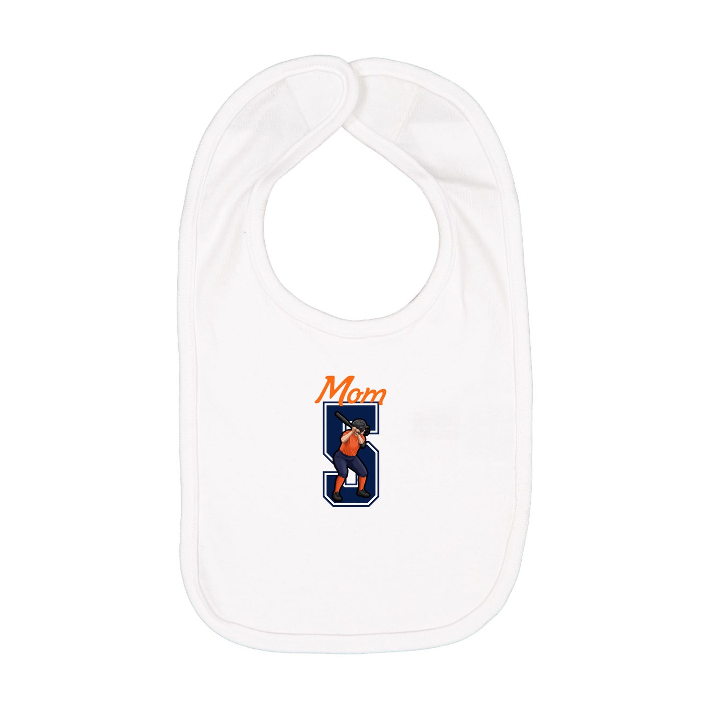 Infant Bib — Mothers Day Shirsey in White