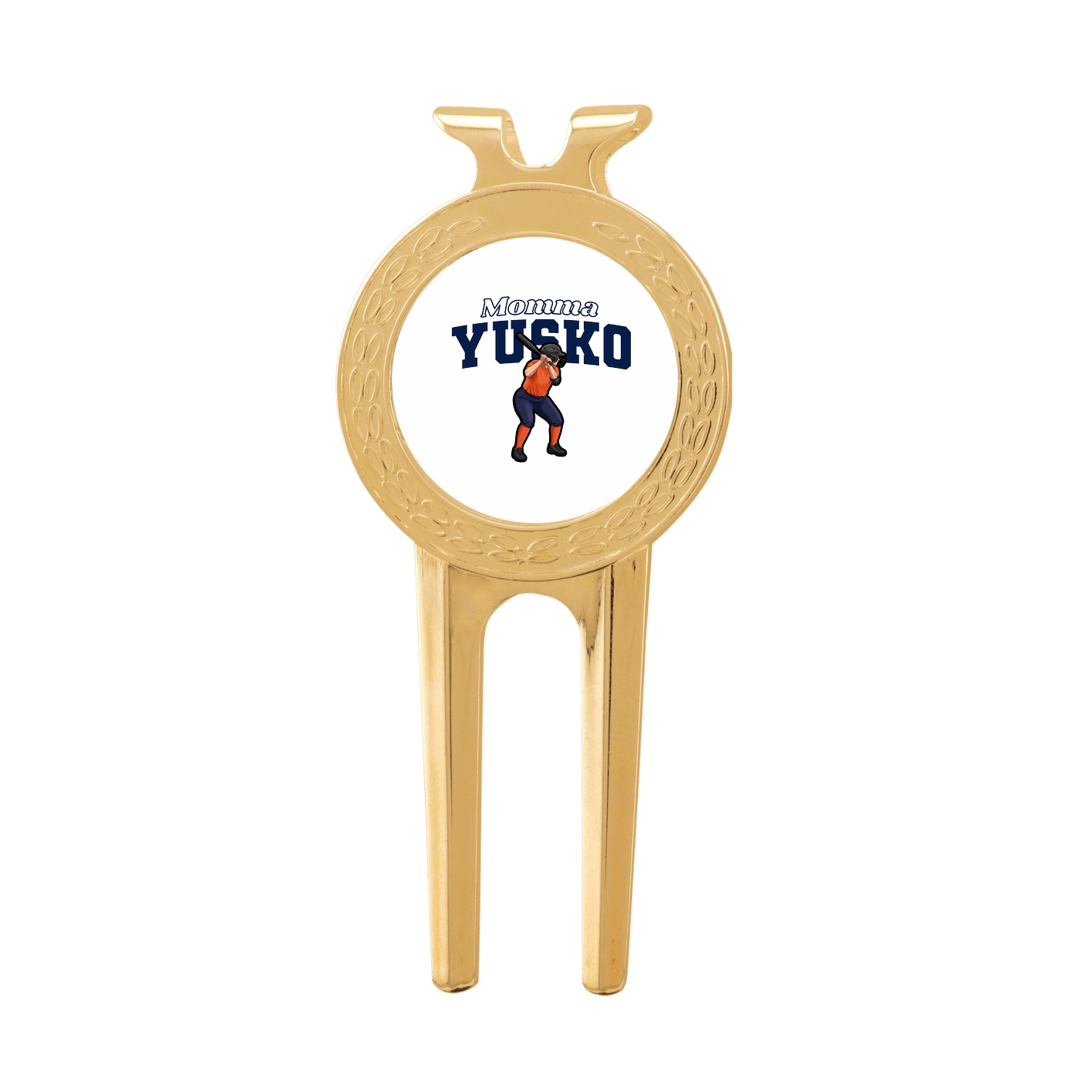 Divot Tool with Ball Marker — Mothers Day Block in Classic