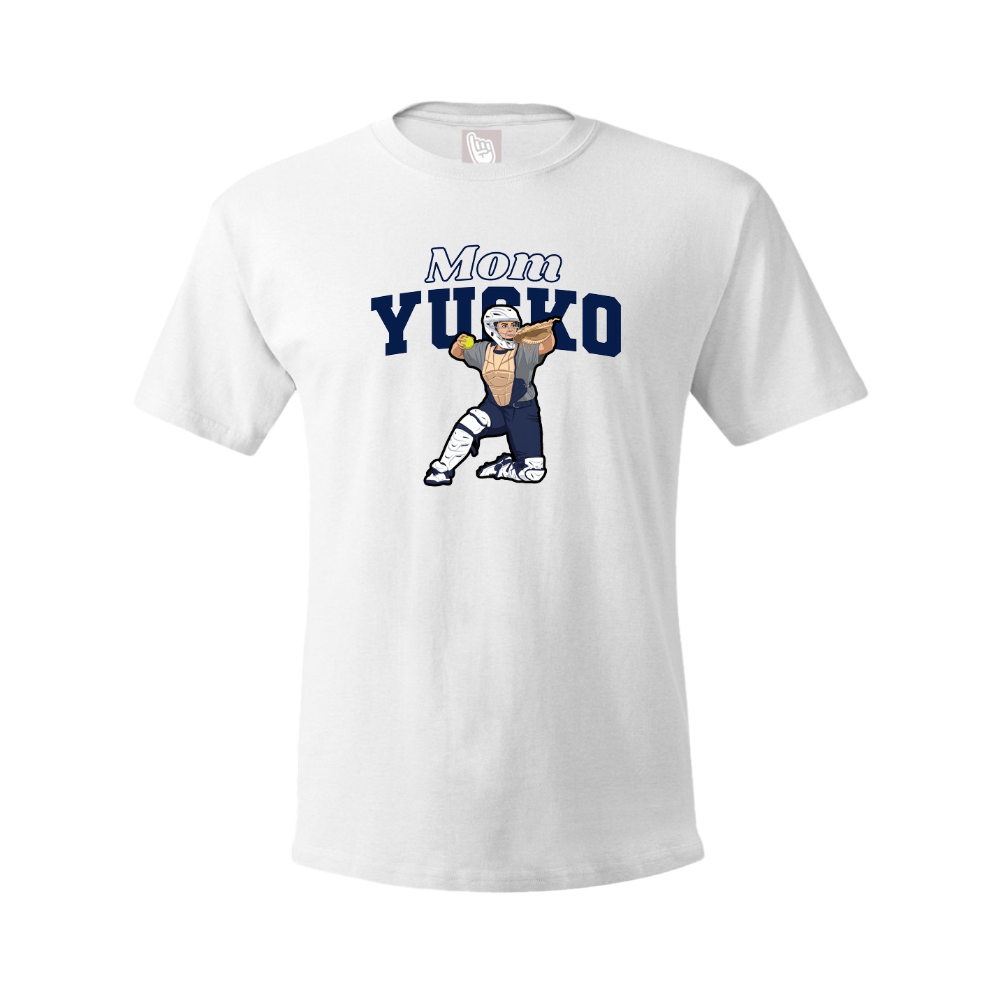 Youth Tee — Mothers Day Block in White
