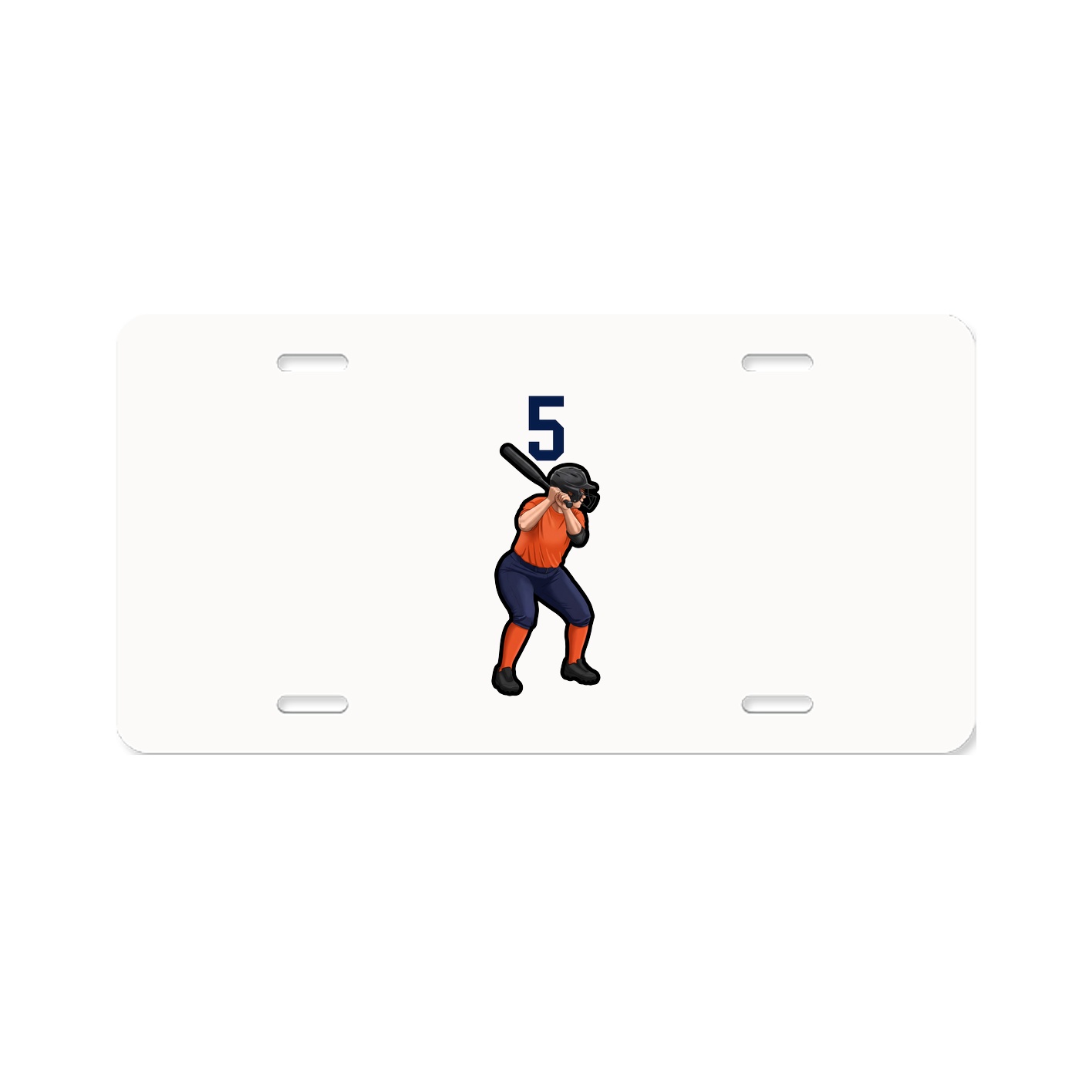 License Plate — Number Top in Classic