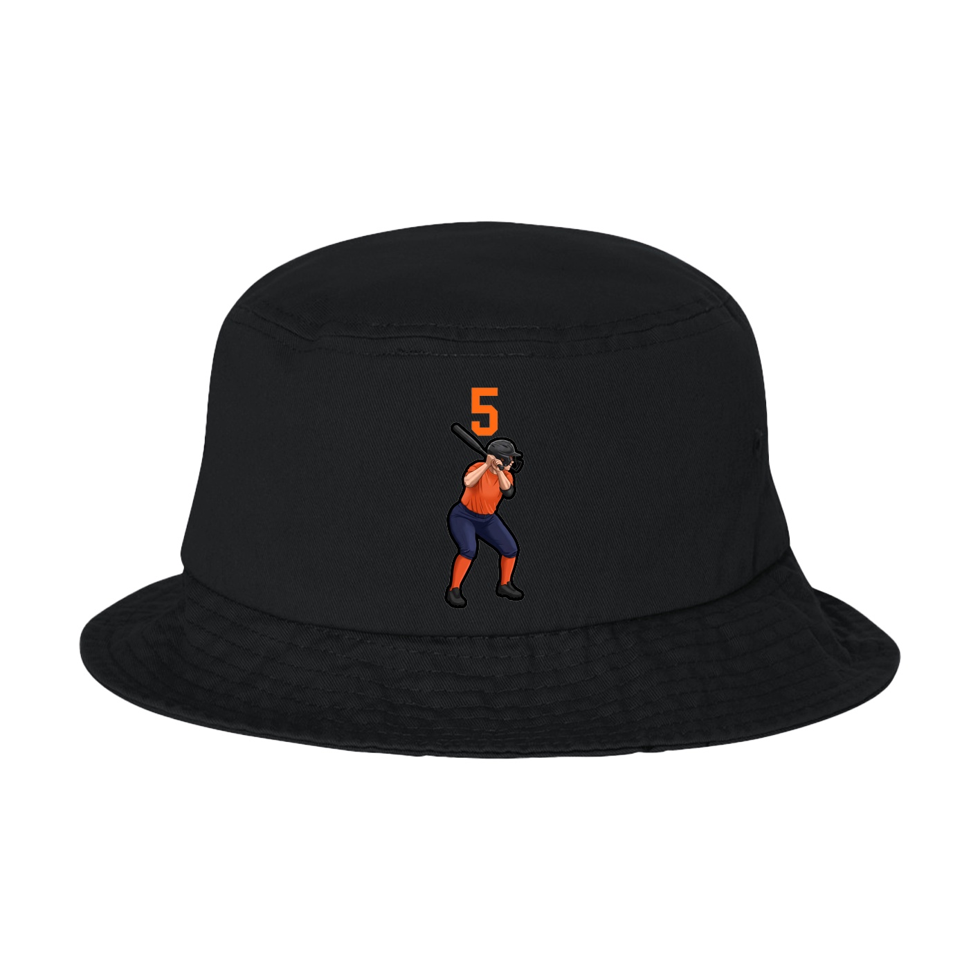 Bucket Cap — Number Top in Black
