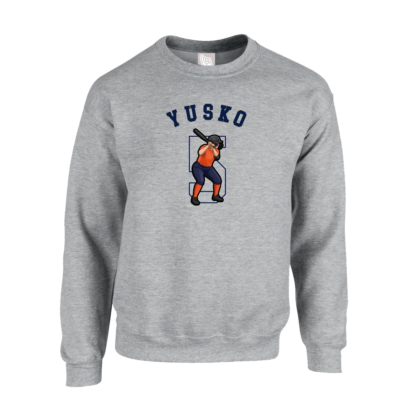 Fleece Crew — Shirsey Arch in Grey