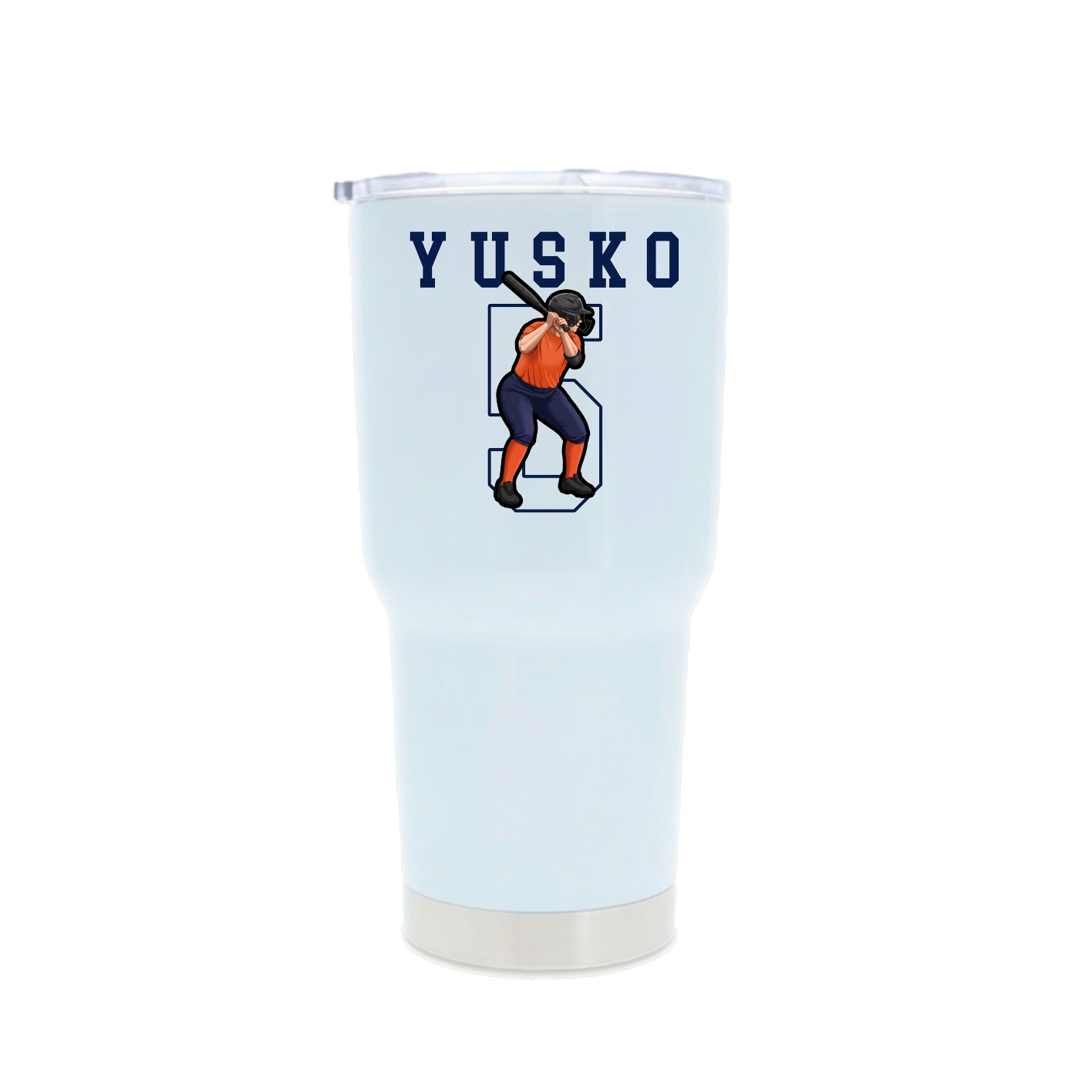 30oz Stainless Steel Tumbler — Shirsey in White